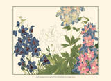 Small Japanese Flower Garden III Affiches par Konan Tanigami