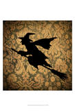 Witch & Damask Print by Vision Studio