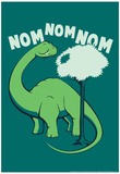 Nom Nom Nom Poster by Snorg Tees 