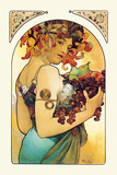 Fruits Affiches par Alphonse Mucha
