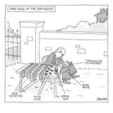 Yard sale at the Romney's features Karl Rove at a table selling away Gover… - New Yorker Cartoon Premium Giclee Print by Jack Ziegler