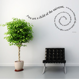 Child of the Universe Quote Wall Decal