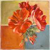 Red Geraniums II Poster von Patricia Pinto