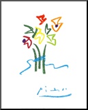 Evening Flowers Mounted Print by Pablo Picasso
