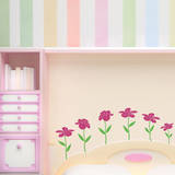 Happy Flowers (x6) Wall Decal