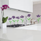 Happy Flowers (x6) Wall Decal