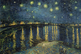 Starry Night over the Rhone, c.1888 Posters by Vincent van Gogh