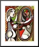 Girl Before a Mirror, c.1932 Mounted Print by Pablo Picasso