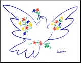 Dove of Peace Mounted Print by Pablo Picasso