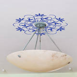 Flowering Chandelier Medallion Wall Decal