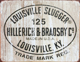 Louisville Slugger - 125 Logo Tin Sign