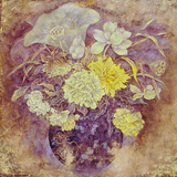Golden Flowers Giclee Print by Cai Xiaoli