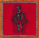 Danse tribale II Reproduction procédé giclée par York 