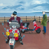 Mod Dogs Giclee Print by Paula Zimmermann