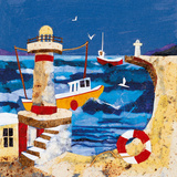 Harbour Lights II Giclee Print by Anuk Naumann