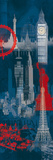 London, New York and Paris Giclee Print by Tom Frazier