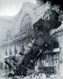 Train Wreck at Montparnasse, Paris, France 1895 Giclee Print