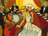 Jazz Diva Blanche Reproduction procédé giclée par Marsha Hammel