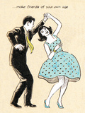 Make Friends of Your Own Age Reproduction procédé giclée par Roy Newby