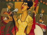 The Recording Session Reproduction procédé giclée par Marsha Hammel