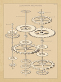 Clockwork Mechanism I Giclee Print