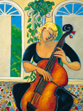 Yellow Cello Giclee Print by Marsha Hammel