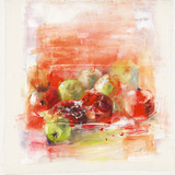 Pommes et poires Print by Elen Sol
