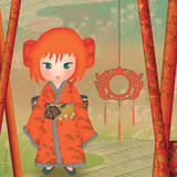 Kimiko  Haru Prints by . Sweetfabrique-Céline & Charlotte