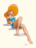Sur l´escalier Posters by Patrick Hitte