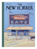 The New Yorker Cover - December 3, 2012 Giclee Print by Wayne Thiebaud