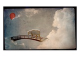 A  Sheep on a Bridge in the Sky Photographic Print by Mia Friedrich