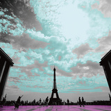 Black Eiffel Prints by Anne Valverde
