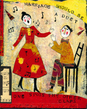 Marriage Should Be A Duet Giclee Print by Barbara Olsen