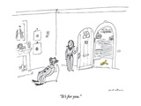 "It's for you." - New Yorker Cartoon Premium Giclee Print by Michael Maslin