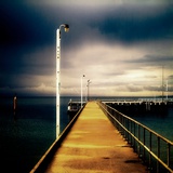 A Long Jetty with Lamp Posts Photographic Print by Mark James Gaylard