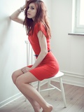 Reddress Photographic Print by Josefine Jonsson