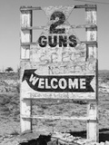 Arizona Sign for Two Guns Ghost Town Near Flagstaff Photographic Print by Kevin Lange