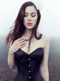 Silver Corset Photographic Print by Josefine Jonsson
