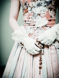 Demure Young Woman in Period Costume Photographic Print by Leonora Saunders