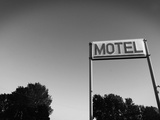 Motel Sign in Black and White, Page, Arizona Photographic Print by Kevin Lange