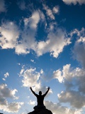 Sunset Sky Silhouette Man Photographic Print by Kevin Lange