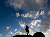 Sunset Sky Silhouette Man Photographic Print by Kevin Lange