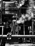 A Machine Emitting Steam Photographic Print by Rip Smith