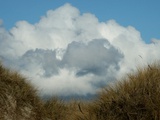 Grassy Sand Dunes and Clouds Photographic Print by Katrin Adam