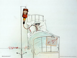 Hunter on Whiskey Drip Prints by Ralph Steadman