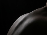 Soft Light on a Womans Back Photographic Print by Katrin Adam