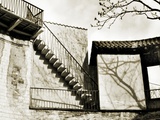 Stairway on the Outside of a Building Photographic Print by Katrin Adam