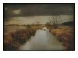 A Rural Scene with Dyke Photographic Print by Mia Friedrich