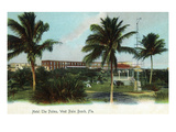 West Palm Beach, Florida - The Palms Hotel Exterior View Prints by Lantern Press 
