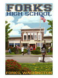 Fork High School, Washington Posters par Lantern Press 